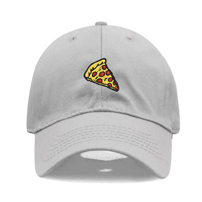 Pizza Embroidered Baseball Cap for Women Men Fashion Adjustable Soft Cotton Dad Hat Unisex Classic Golf Caps