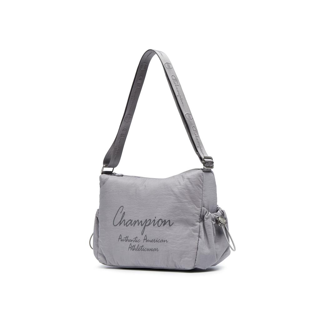 New Champion Fabric Shoulder Bag Unisex Black/Rose Purple/Stone Gray U5CACPU14