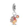 S925 Silver Fall Necklace DIY Handmade Jewelry with Pumpkin Acorn Maple Leaf Pendant Beads Fashion Accessories