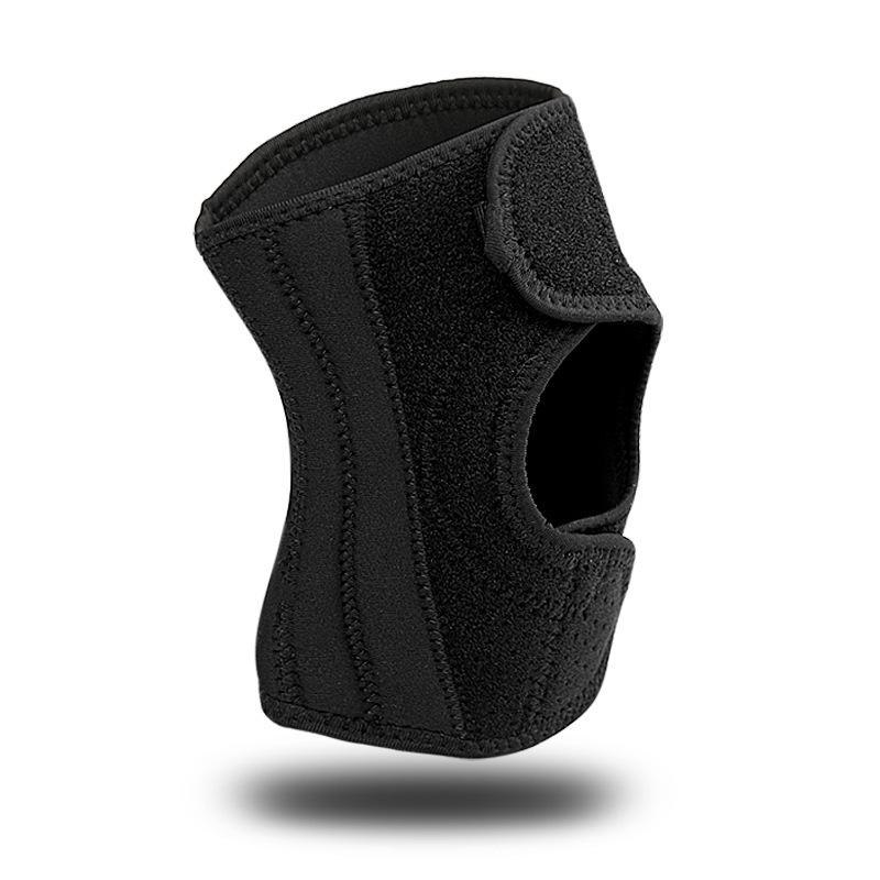 

Удобная дышащая пружинная поддержка Мениск надколенника с защитным покрытием Бег Баскетбол Футбол Фитнес Спорт Наколенники one size fits all чёрный