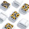 Clear Earphone Cases Cover Case For Airpods 1 2 3 Pro2 4 Pro3 Pro Leopard-patterned Sunflower
