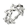 Staffa Chain Buckle Design Brand Letter Logo 925 Silver Ring Unisex Ring 875947-J8400-0818