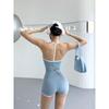 Yoga Patchwork Women's Jump Rope Hip Lifting High Elastic Sports Shorts