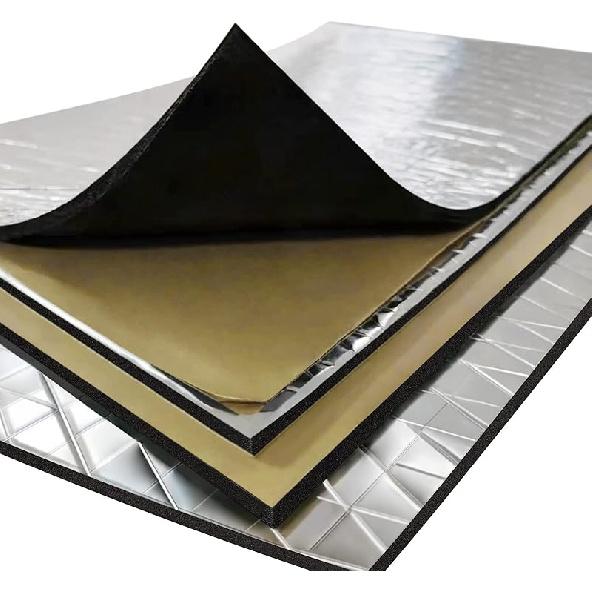 Car Sound Deadening Material Mat - 197 Mil 8.7 Sqft Auto Audio Deadener Foam, Sound Dampening And Heat Ulation For Truck, Vehicle
