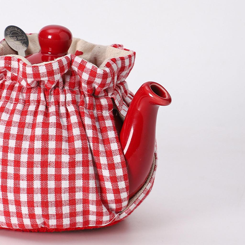 Tea Cozy Creative Kitchen Teapot Dust Cover, Teapot Cozy Breakfast Warmer, Teapot Cover, Insulated and Warm, Tea Kettle Quilt for Home Kitchen Table,