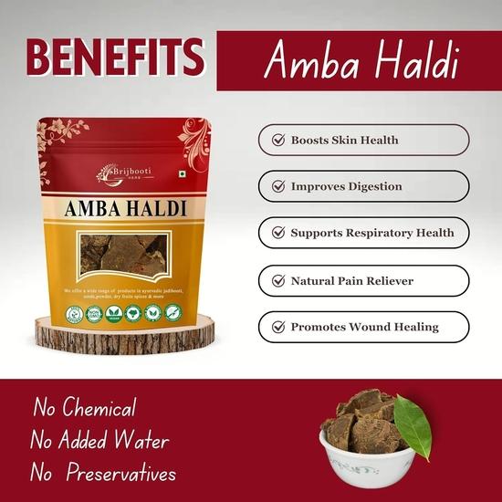 Birju Mahavir 100 GR AMBA HALDI - AMBIA HALDI - CURCUMA AROMATICA - WILD TURMERIC