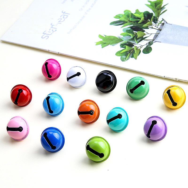 22mm Painted Candy Color Metal Bells for DIY Jewelry, Keychains, Ornaments, and Small Pet Accessories.