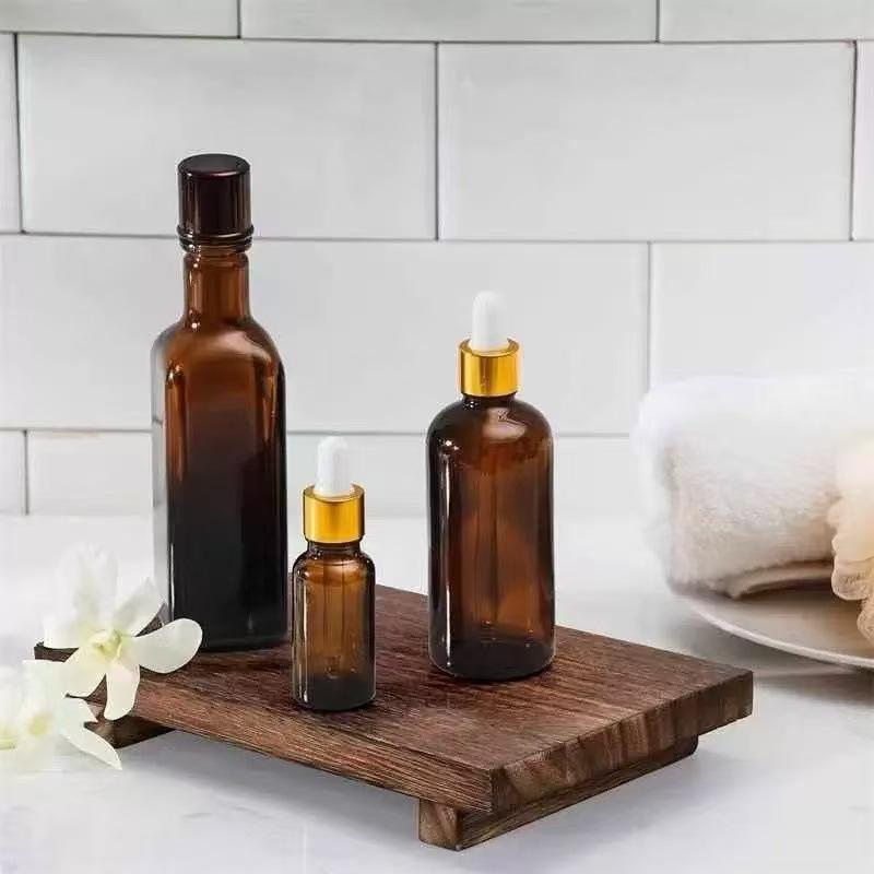 Bandeja de Madera Soporte Pedestal Madera Tocador Manos Jabón Vela Aromática Soporte Almacenamiento Bandeja Cocina Soporte Condimentos Decoración Hogar