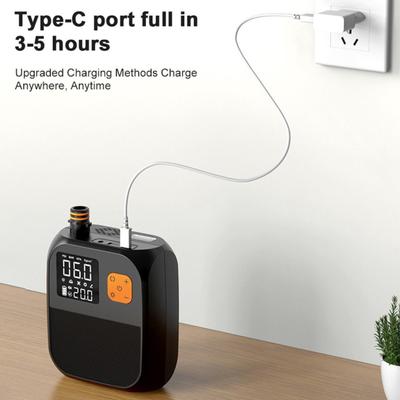 25PSI Air Pump 8000mAh Battery Rechargeable Paddle Board Pump Electric Portable Car Inflator with