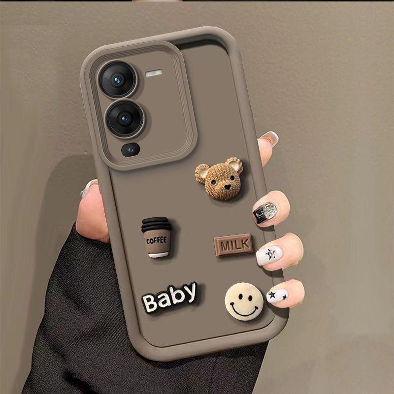 A 21S 51 71 31 Cute 3D Bear Cartoon Silicone Soft Case For Samsung Galaxy A24 A54 A34 A14 A04S A05S A15 5g Bumper Back Cover