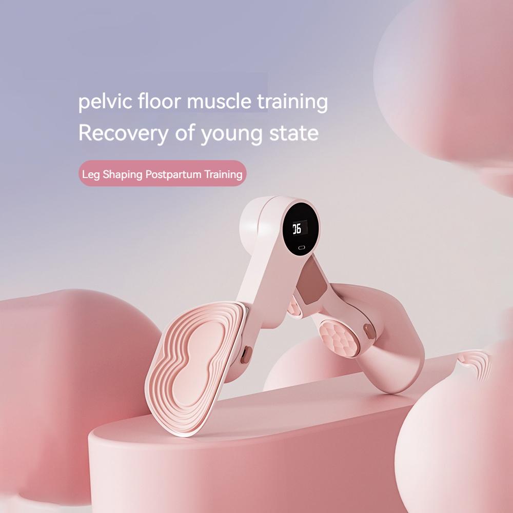 Hip Trainer Leg Trainers Pelvic with Digital Counter Floor Muscle Strength Adjustable Size Leg Exercise Inner Thigh Fitness Equipment