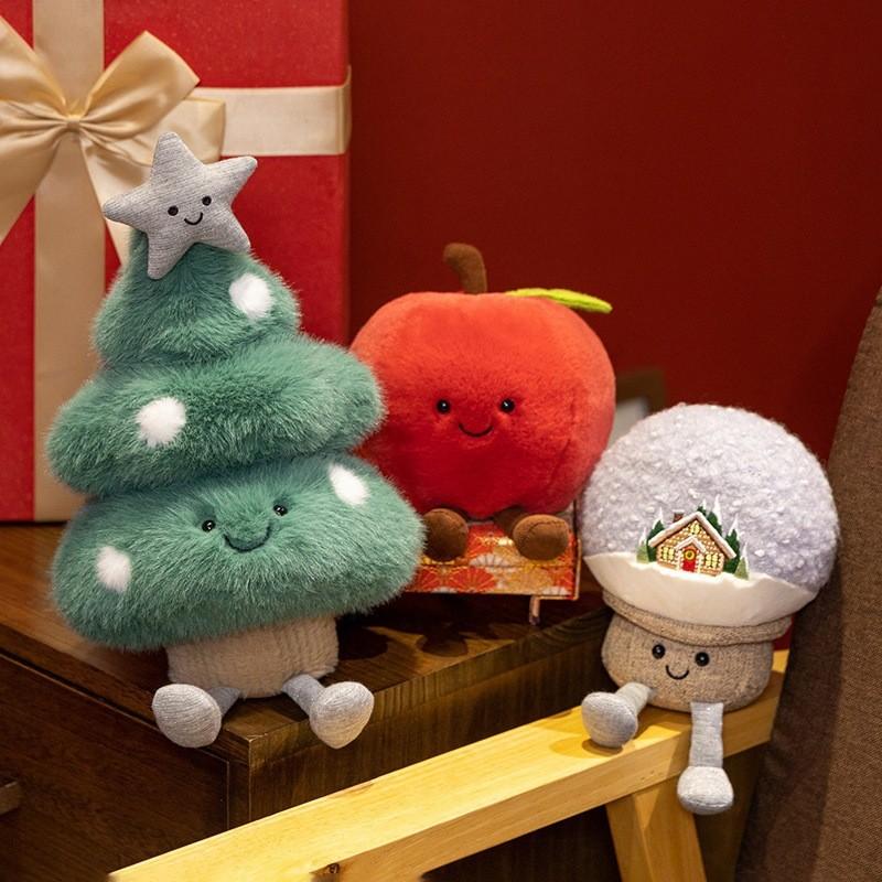 Christmas Snowball Tree Plush Doll Christmas Decoration Toy Children