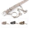 Style Punk Chic Faux Leather Chain Belt For Women With Design Eyecatching