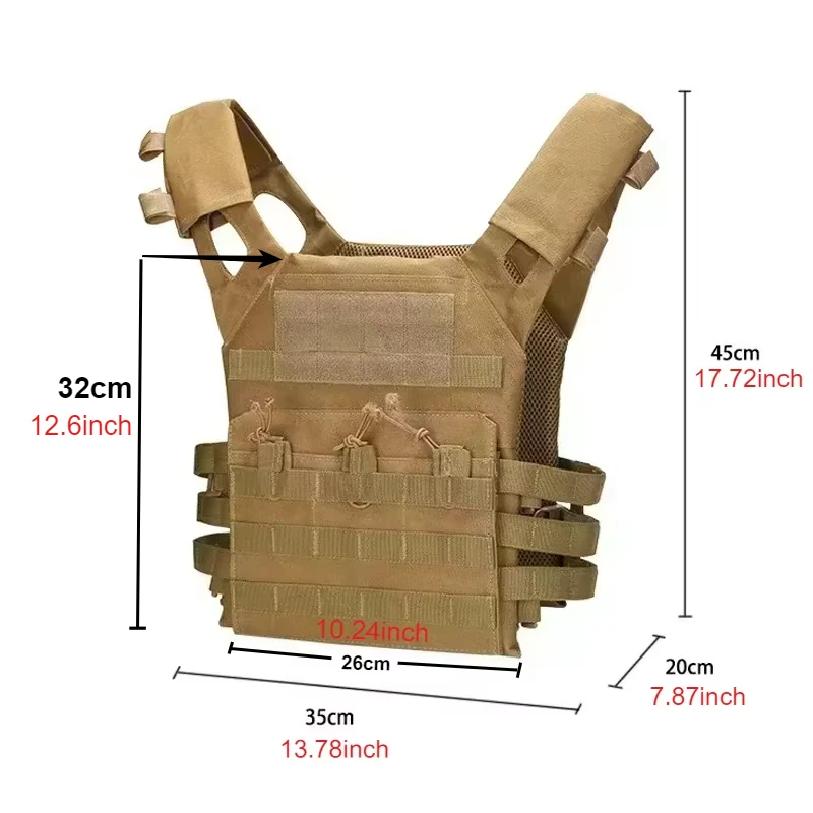 Nylon Tactical Vest Body Armor Hunting Carrier Airsoft Accessories Combat MOLLE Camo Vests