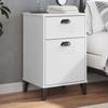 VidaXL Bedside Table, Nightstand with Drawer and Door, Telephone Table, Bedroom Storage Furniture, Industrial, 374914