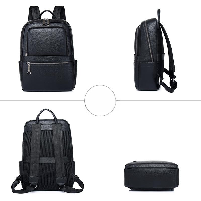 Travel Backpack, Business Backpack Trendy Design Commuting Top-grain Cowhide Backpack