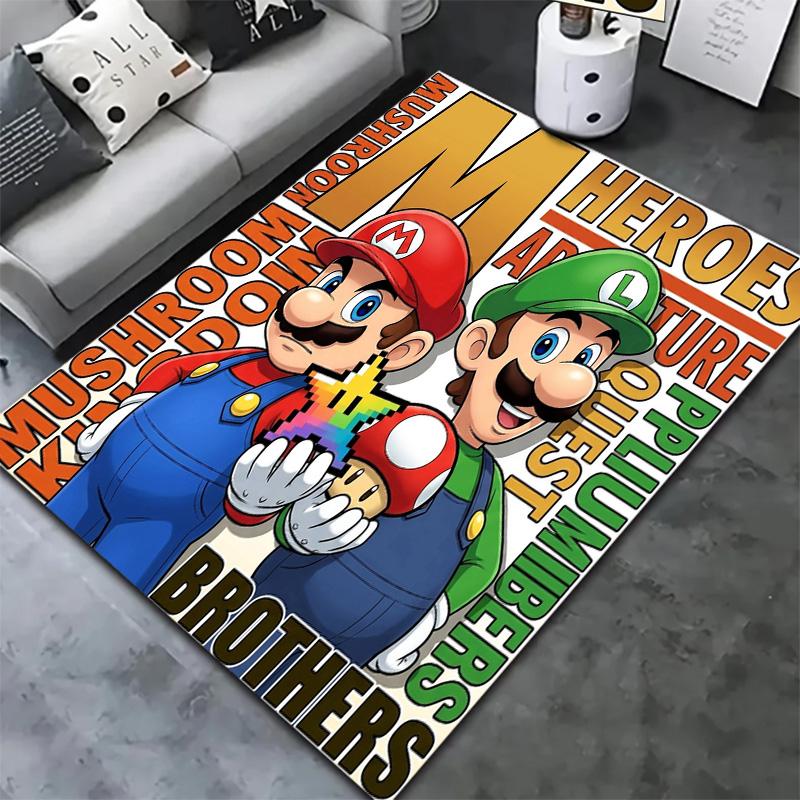 Super Mario Carpet Rug For Living Room Bedroom Home Sofa Decoration Kids Play Nonslip Floor Mat