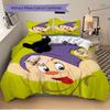 3pcs Dopey Cartoon Printed Quilt Set Soft and Comfortable Quilt Cover for Bedroom, Guest Room W047