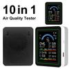 10-in-1 Air Quality Monitor Real-Time Air Quality Meter with Display Temperature Humidity Detector for Office School & Hotel
