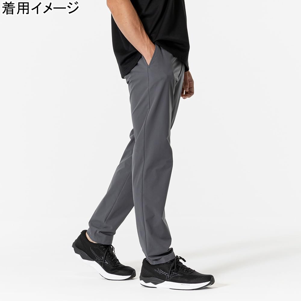 Mizuno Stretch Move Cross Easy to Move Cast Size L Pants, Sweat-Wicking, Quick-Drying, in, Water-Repellent, 32JDA132, Charcoal,