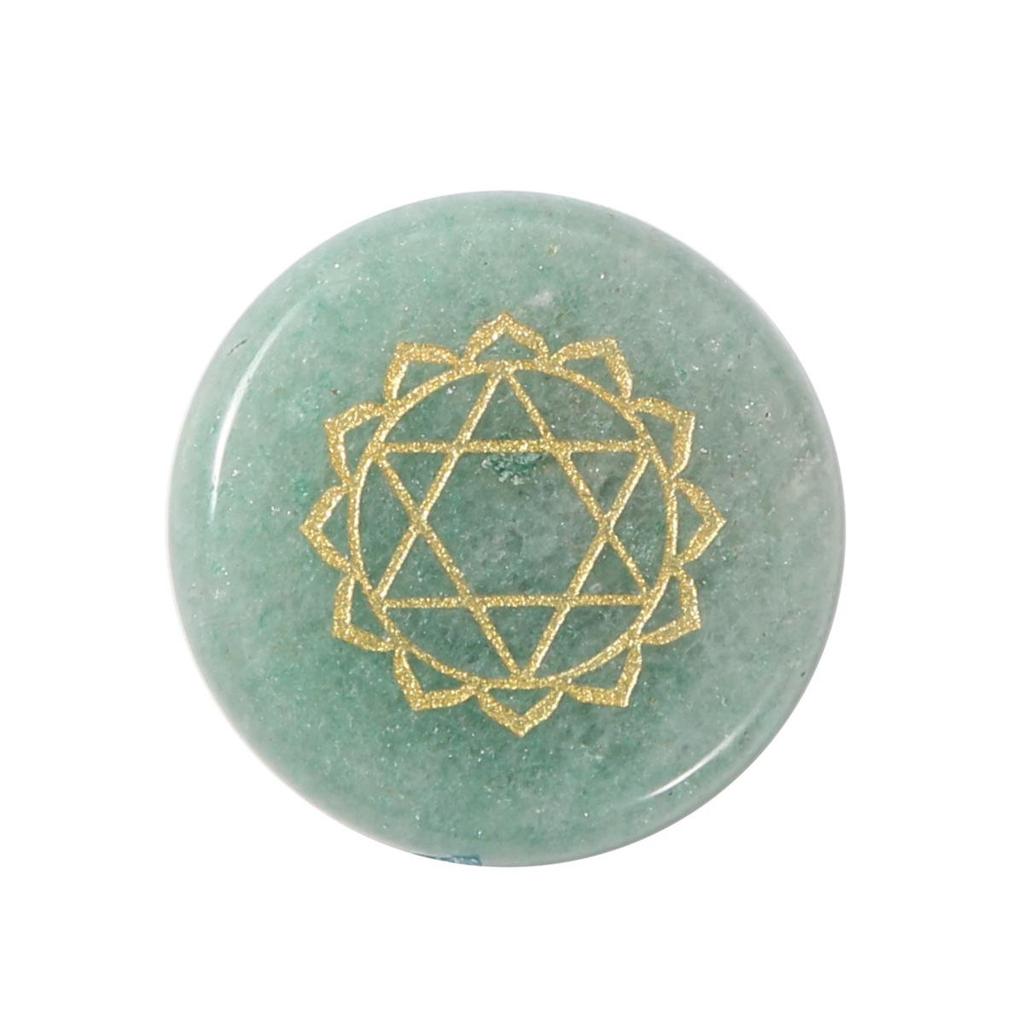 20mm Seven-Color Chakra Gemstone Agate Discs for Creative Decoration