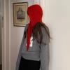 Fashionable Women Knitted Hat with Neck Coverage Unisex Teenager Protable Hat for Winter Sports and Leisures