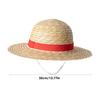 31cm/35CM Anime Cosplay Straw Hat Parent-child Summer Sun Hat Breathable Sun Protection Beach Straw Hat Fashion Party Costume