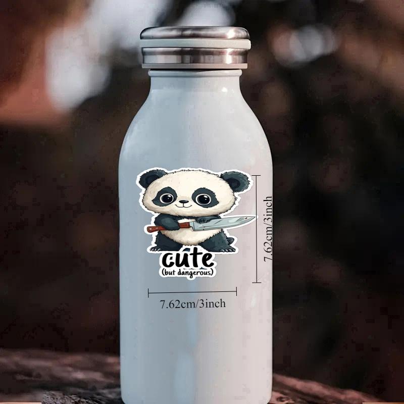 Cute But Dangerous Panda Sticker, Durable for Laptop, Car, Luggage, Skateboard & More - Perfect for Teens, Adults, Creative Decor & Gifting
