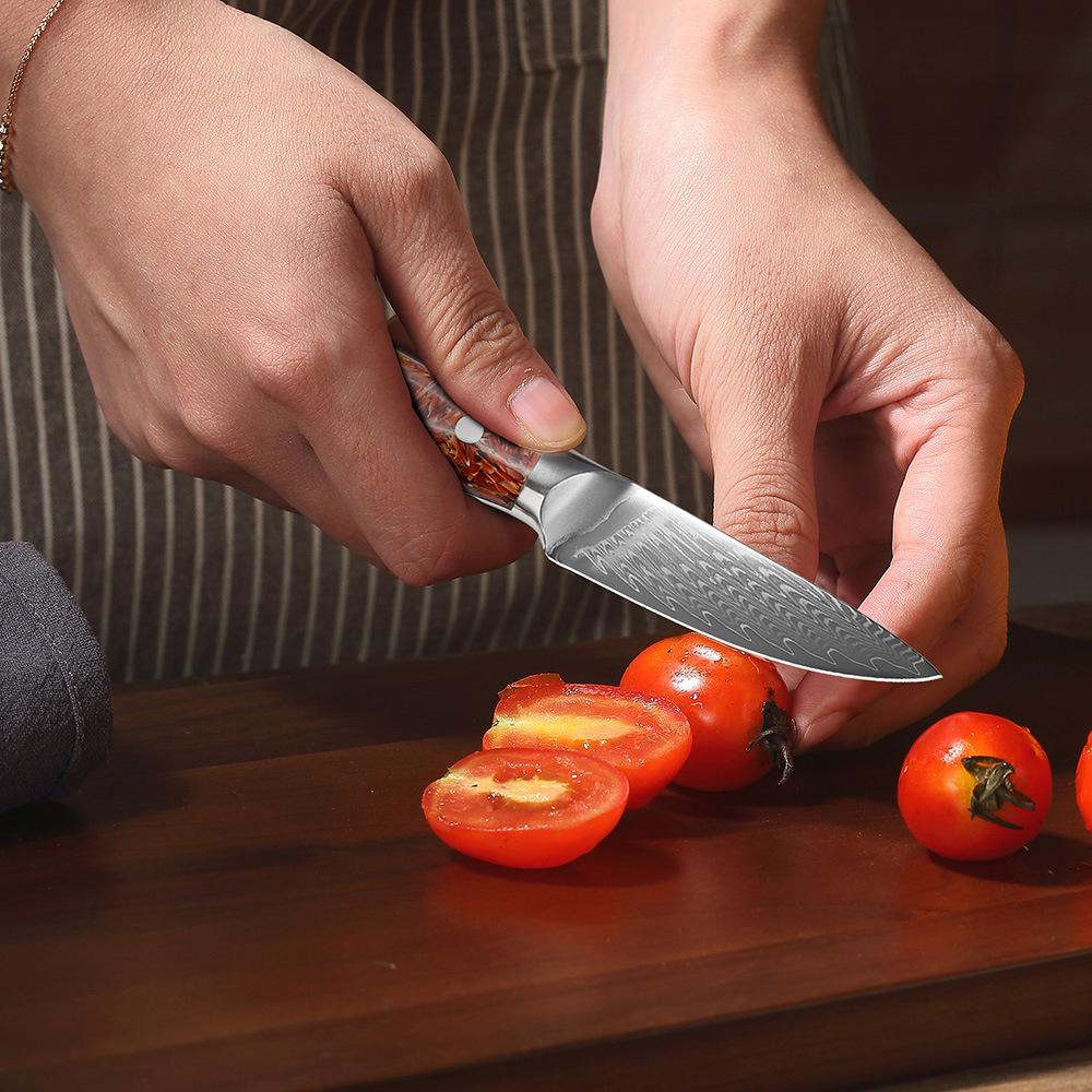 67 vrstev Damašková ocel krájecí nůž ovoce zelenina nůž ostrý sekáček rybářský nůž kuchyňské nástroje
