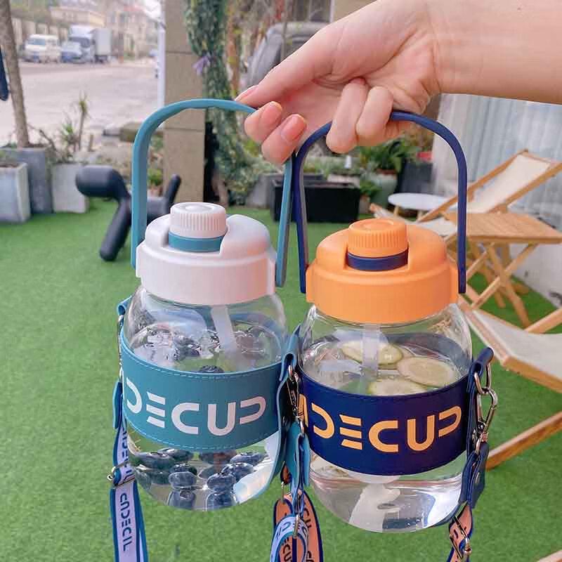 LIU Portable Straw Water Bottle 1500ml