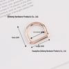 In-Stock: High-Grade D-Shaped Spring Ring Buckle for DIY Bag Handles & Straps