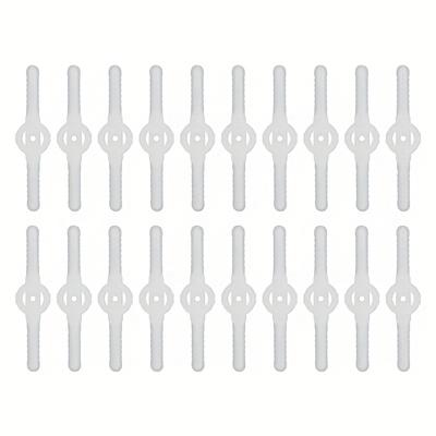 10/20pcs Plastic Grass Trimmer Blades Nylon Blades Lawn Mower Replacement Accessories For Electric Lawnmower Brushcutter