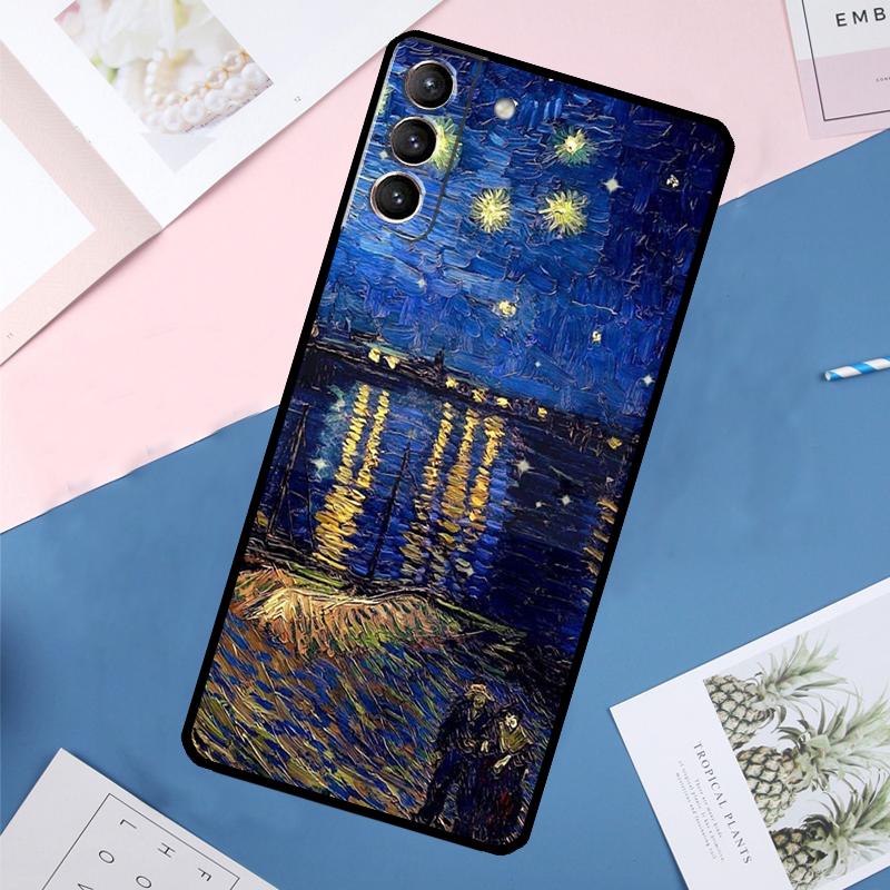 

Чехол Картины Звездная ночь Ван Гог Для Samsung Galaxy S25 Ultra S21 S22 S23 S24 Ultra S9 S10 Plus S20 FE S25 FE Задняя крышка Galaxy S25 Plus