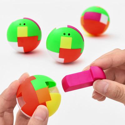 Yaratıcı Top Bulmaca Küp Kapsül Pinata Zeka Birleştirme Topu Kolye İyilikleri İçin