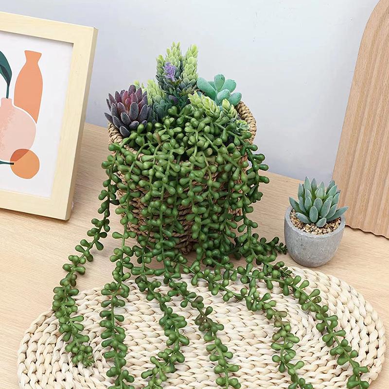 1PC String von Pflanzen künstliche hängen Sukkulenten Pflanzen für Home Garten Dekor