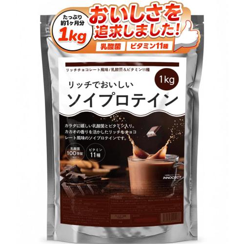 

INNOCECT Соевый протеин, 1 кг, Вкус насыщенного шоколада, Порошок, Сделано в Японии, Для женщин, Красота, Протеин, Диета, Тренировка мышц