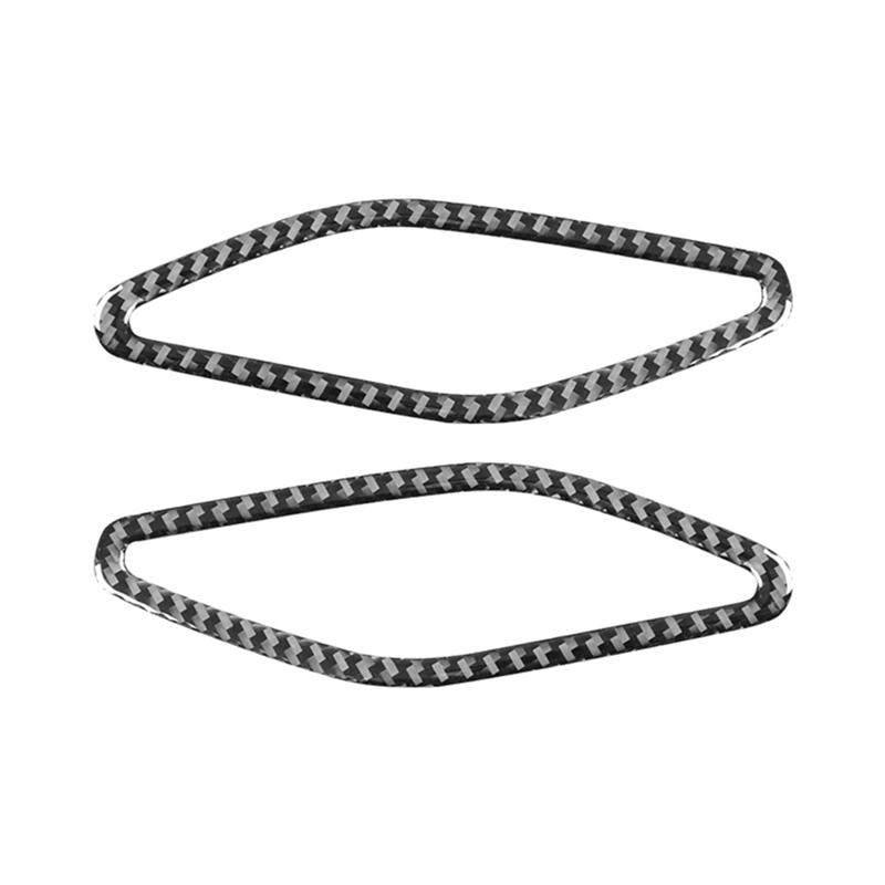 For BMW 6 Series M6 F12 F13 F06 2011-2018 Carbon Fiber Speaker Cover Trim Accessory Car Door Side Horn Carbon Fiber Pattern