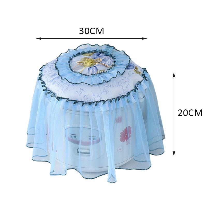 Universelle Reiskocher Staubschutzhülle Blumenstickerei Haushalts-Mehrzweck-Spender Mikrowellenabdeckungen Küchendekor