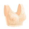 Damen-BH in großer Größe, Spitze, nahtlos, einteilig, fester Körbchen, sexy, ohne Stahlring, schöner Rücken, atmungsaktiver Schlaf-Komfort-BH