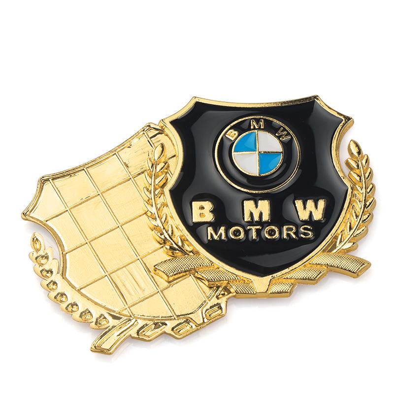 2PCS Metal Car Styling Decal Auto Emblem Rear Body Trunk Decorative Stickers For Bmw E46 E90 E60 F10 F30 E39 E36 F20 E87 G30 E92