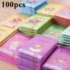 100Pcs Natural Smell Incense Bag Closet Sachet Anti-mold Fragrance Paper Pocket