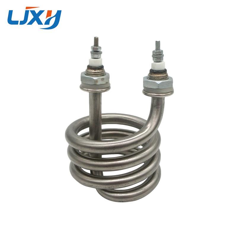 LJXH 220V/380V Electric Water Distiller Heating Heater Element 2.5KW/3KW/4.5KW Spiral Stainless Steel Immersion Heater Pipe 2500W 80mm M16