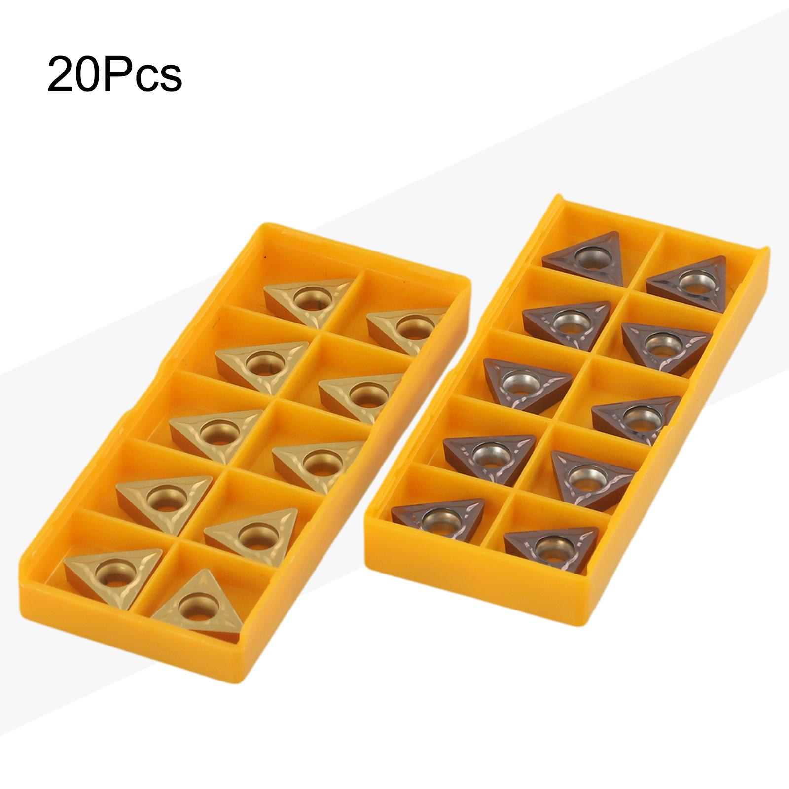 

TCMT16T304 TCMT16T308 Carbide Inserts 20pcs Wear resistant Heat resistant Easy Cutting of Metal Workpieces CHINA