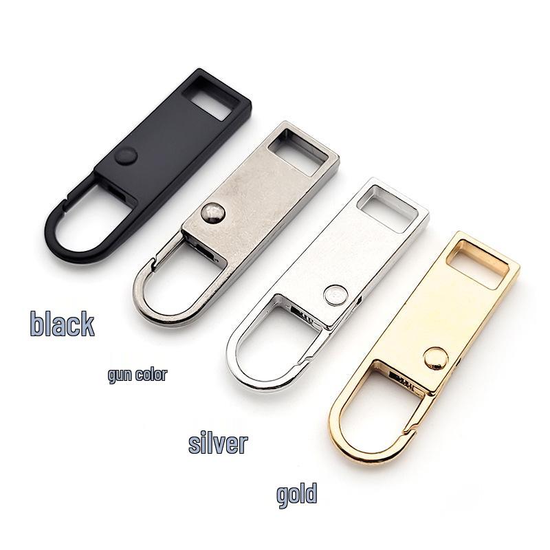 Tool-Free Metal Zipper Puller for Luggage, Bags, Jackets, Clothes, and Shoes