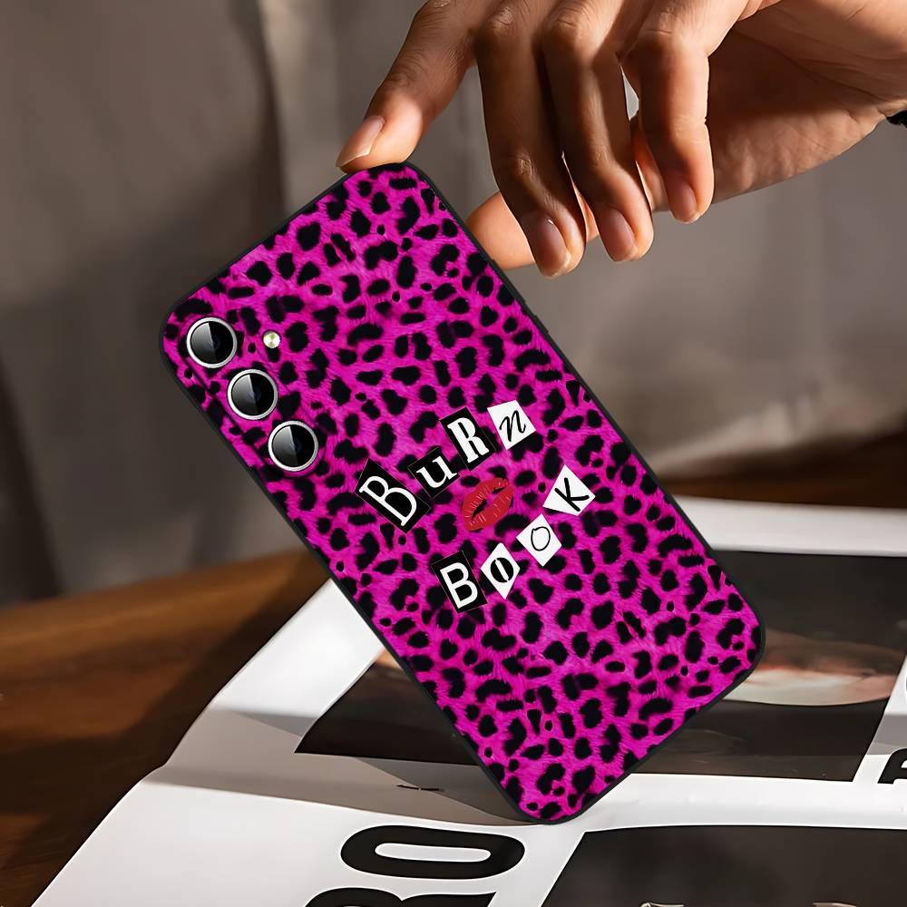 M-Mean Girls Burn Book Soft Phone Case For Samsung Galaxy S21 S22 S23 S24ULTRA S25ULTRA FE Ultra Plus5G A52S Soft Cover