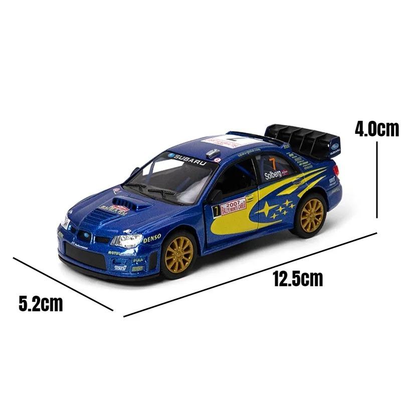 1/36 Subaru Impreza WRC Auto Sportiva Lega Metallo Pressofuso Modello in Scala Auto in Miniatura Modello di Auto Statica Collezionismo Giocattolo per Bambini Auto Veicoli