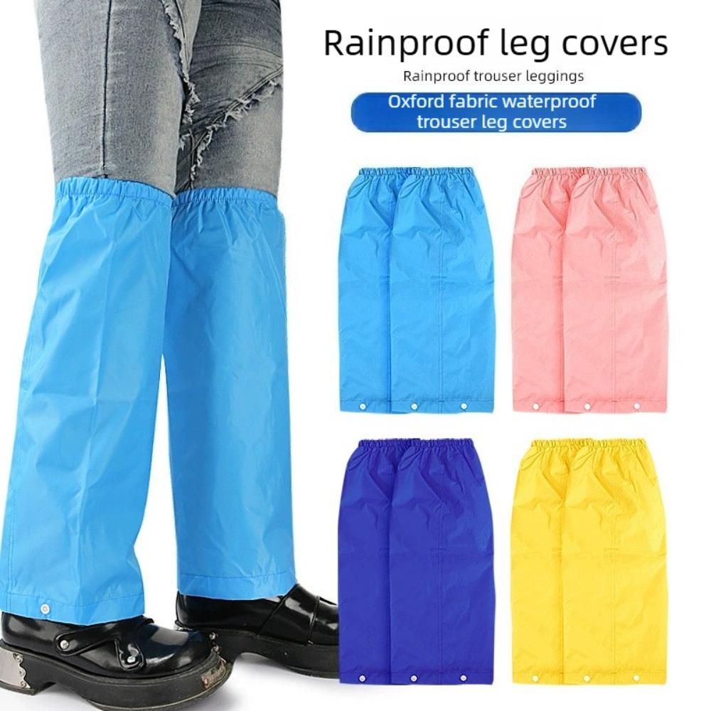 Outdoor Travel Waterproof Leg Cover Rainproof Stain Proof Leg Cover Elastic Buckle Design Riding Shoe Cover for Adult Student
