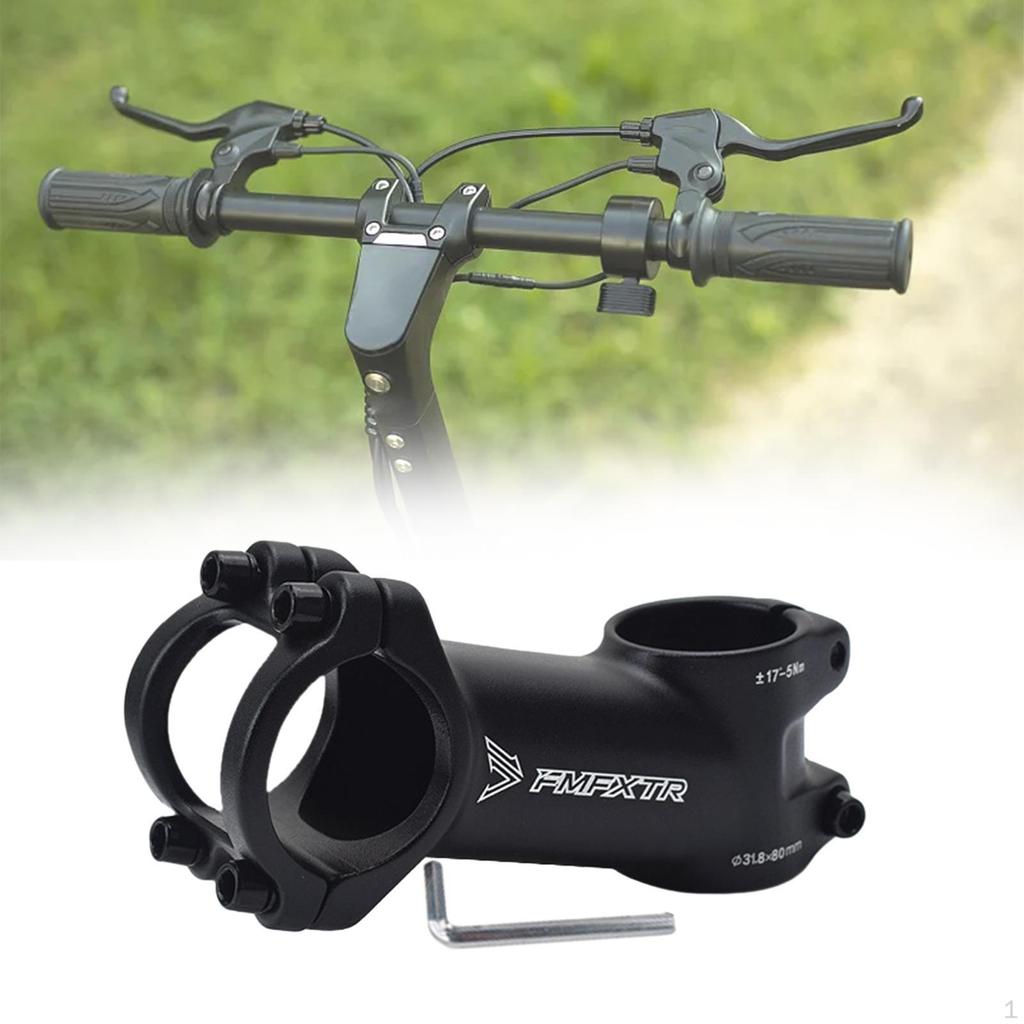 Bike Short Stem Bicycle Adjustable 28.6mm Riser 31.8mm Handlebar for Cycling,