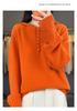 Women's Lace Hooded Knitwear Pullover Sweater - Thickened Autumn/Winter Top