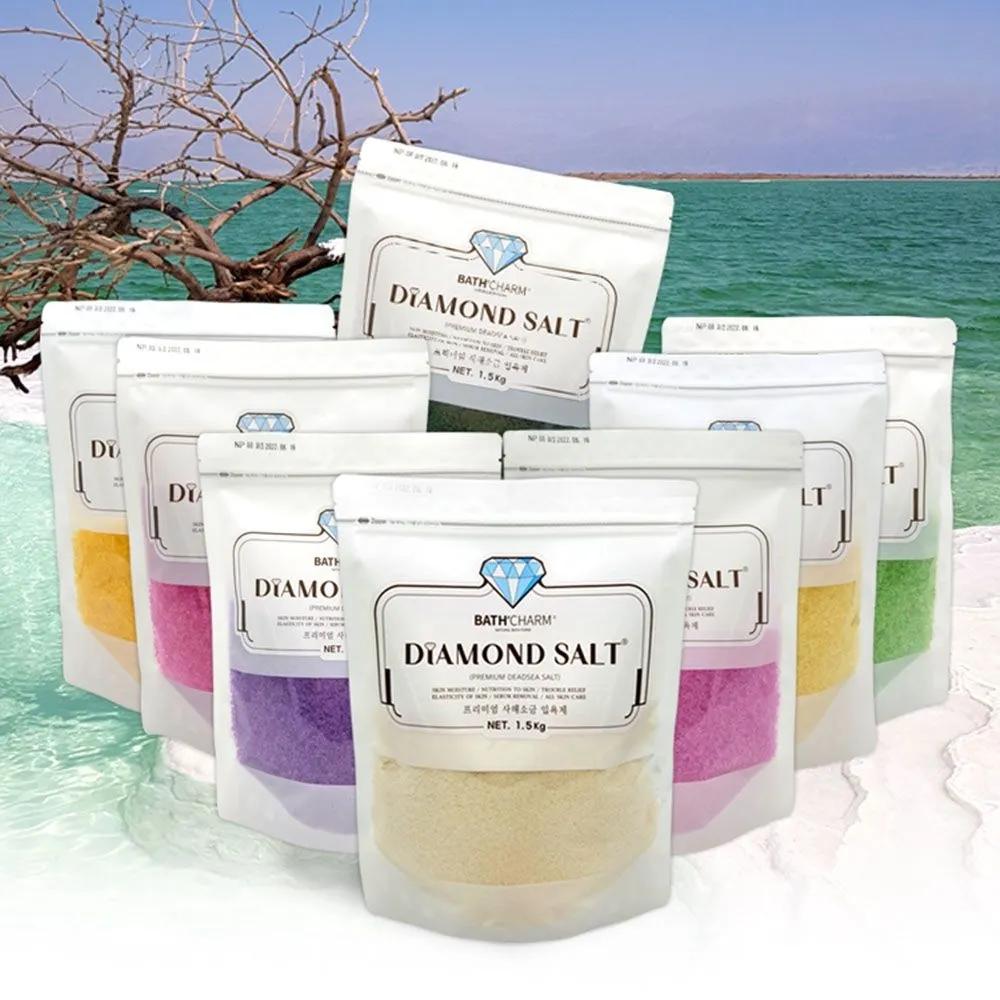 BATHCHARM  Dead Sea Salt 1.5kg Bath Salt Bath Salt Half-body Bath Foot Bath Salt Jordan Dead Sea Salt 1.5kg Lemon (coarse grain)